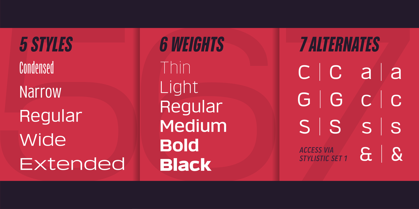 Verbatim Condensed Black Oblique Font preview
